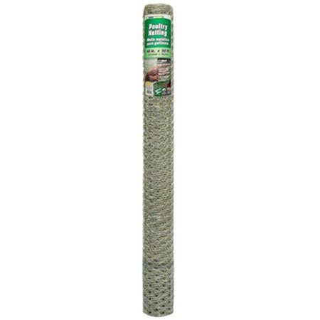 MIDWEST AIRLINES Midwest Air 308431B 48 in. x 50 ft. 1 in. Mesh Galvanized Poultry Net 308431B